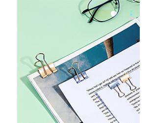 得力Deli彩色長尾夾組合