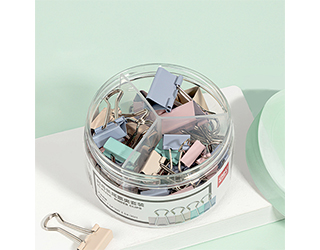 得力Deli彩色長尾夾組合