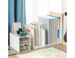 得力Deli桌面收納書架