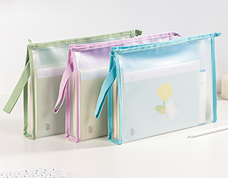 得力Deli EVA果凍色收納拉鍊袋