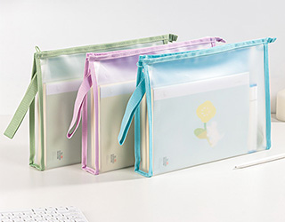 得力Deli EVA果凍色收納拉鍊袋