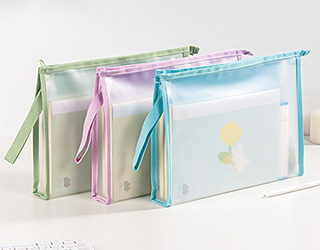 得力Deli EVA果凍色收納拉鍊袋