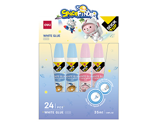 得力Deli雙頭白膠