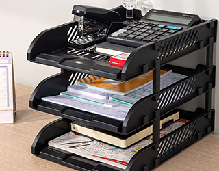 得力Deli三層公文架