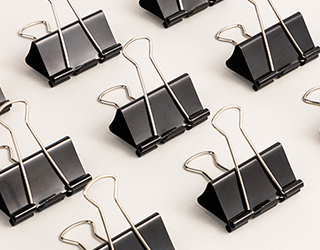 得力Deli黑長尾夾