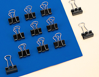 得力Deli黑長尾夾