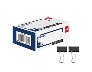 得力Deli黑長尾夾