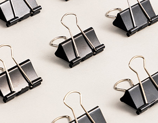 得力Deli黑長尾夾