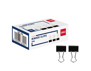 得力Deli黑長尾夾