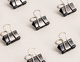 得力Deli黑長尾夾