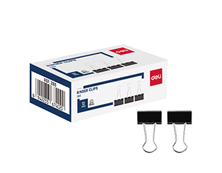 得力Deli黑長尾夾