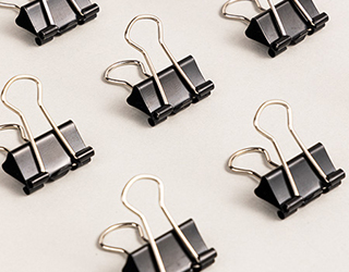 得力Deli黑長尾夾