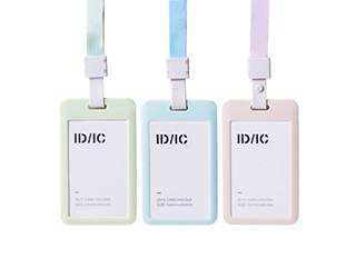 得力Deli柔色直式識別證套組