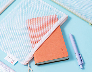 得力Deli網格柔色拉鍊袋