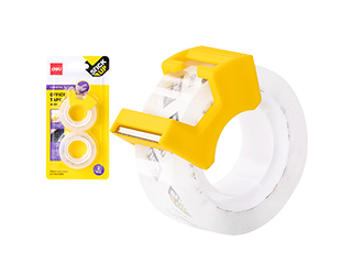 得力Deli小管芯文具膠帶附切割器