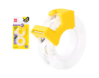 得力Deli小管芯文具膠帶附切割器