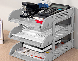 得力Deli三層公文架