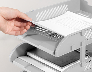 得力Deli三層公文架