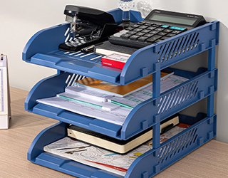 得力Deli三層公文架