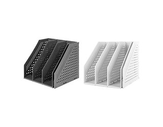 得力Deli開放式四段折疊雜誌箱