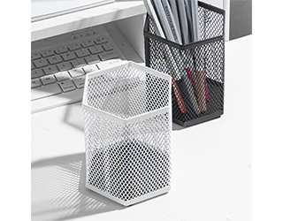 得力Deli六角形拉網筆筒