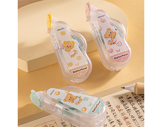 得力Deli黃油小熊butterbear點點雙面膠