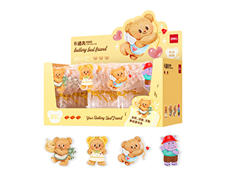 得力Deli butterbear造型壓克力夾
