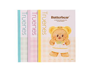 得力Deli butterbear膠裝筆記本