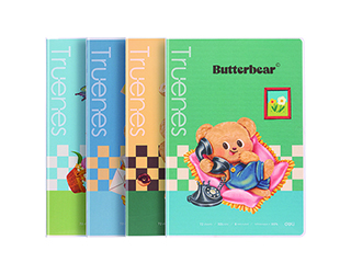 得力Deli butterbear膠裝筆記本