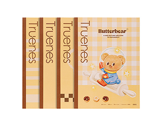 得力Deli butterbear膠裝筆記本