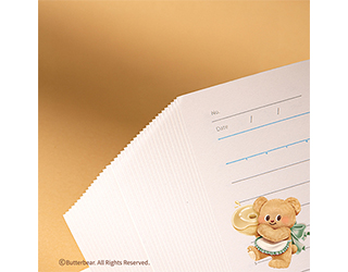 得力Deli butterbear膠裝筆記本