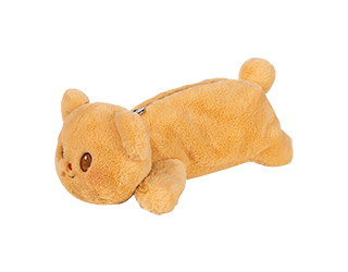 得力Deli黃油小熊butterbear絨毛造型筆袋