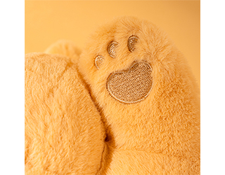 得力Deli黃油小熊butterbear絨毛造型筆袋