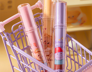 得力Deli黃油小熊butterbear柔彩螢光筆組