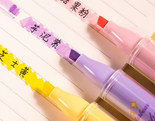 得力Deli黃油小熊butterbear柔彩螢光筆組