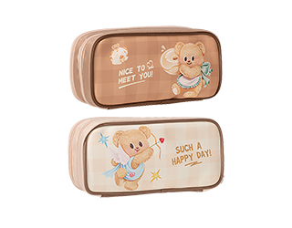 得力Deli黃油小熊butterbear雙層筆袋