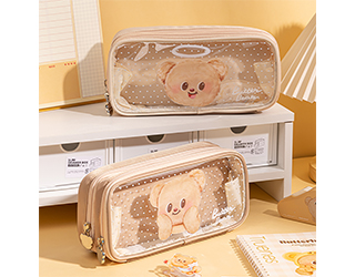 得力Deli黃油小熊butterbear雙層筆袋