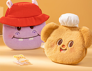 得力Deli黃油小熊butterbear毛絨零錢包