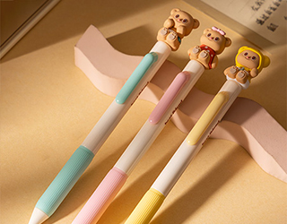 得力Deli黃油小熊butterbear熊頭中性筆