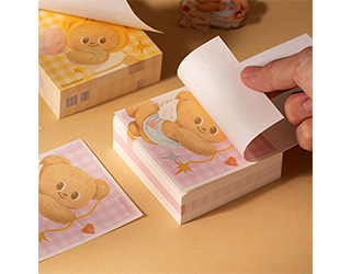 得力Deli黃油小熊butterbear圖案便條紙