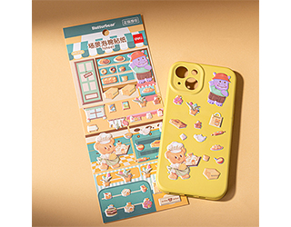 得力Deli butterbear手帳泡棉貼紙