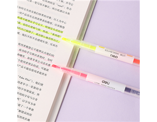 得力Deli雙頭螢光筆