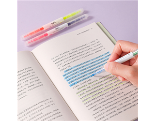 得力Deli雙頭螢光筆