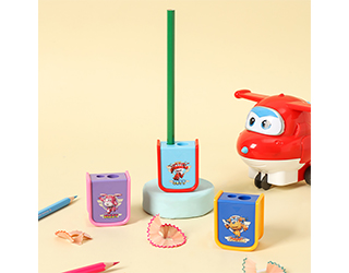 得力Deli Super Wings彩色雙孔削鉛筆器