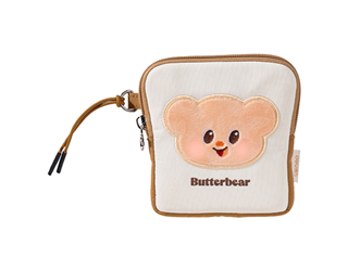 得力Deli butterbear吐司邊造型零錢包