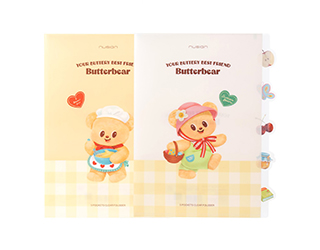 得力Deli butterbear五層L型文件夾