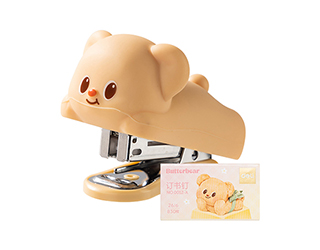 得力Deli butterbear造型釘書機