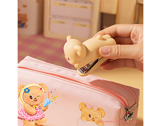 得力Deli butterbear造型釘書機