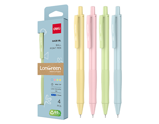 得力Deli LonGreen環保按壓原子筆