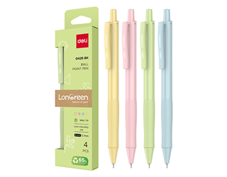 得力Deli LonGreen環保按壓原子筆